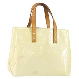 LOUIS VUITTON Monogram Vernis Reade PM Hand Bag Perle M91336 LV Auth 150707